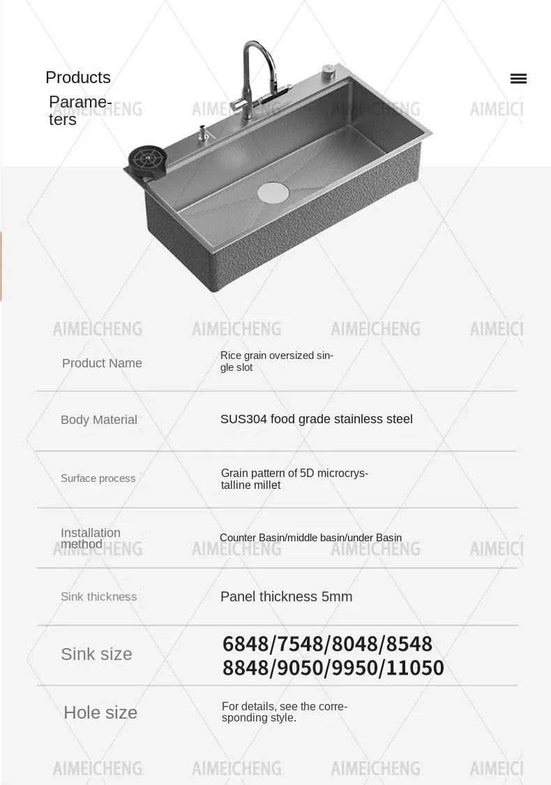 Sink Dishwasher-compatible Stainless Large Bowl Kitchen Finish (stainless Steel, Help): Commercial Equipment - Commercial Use | Stainless steel | befo - Image 27