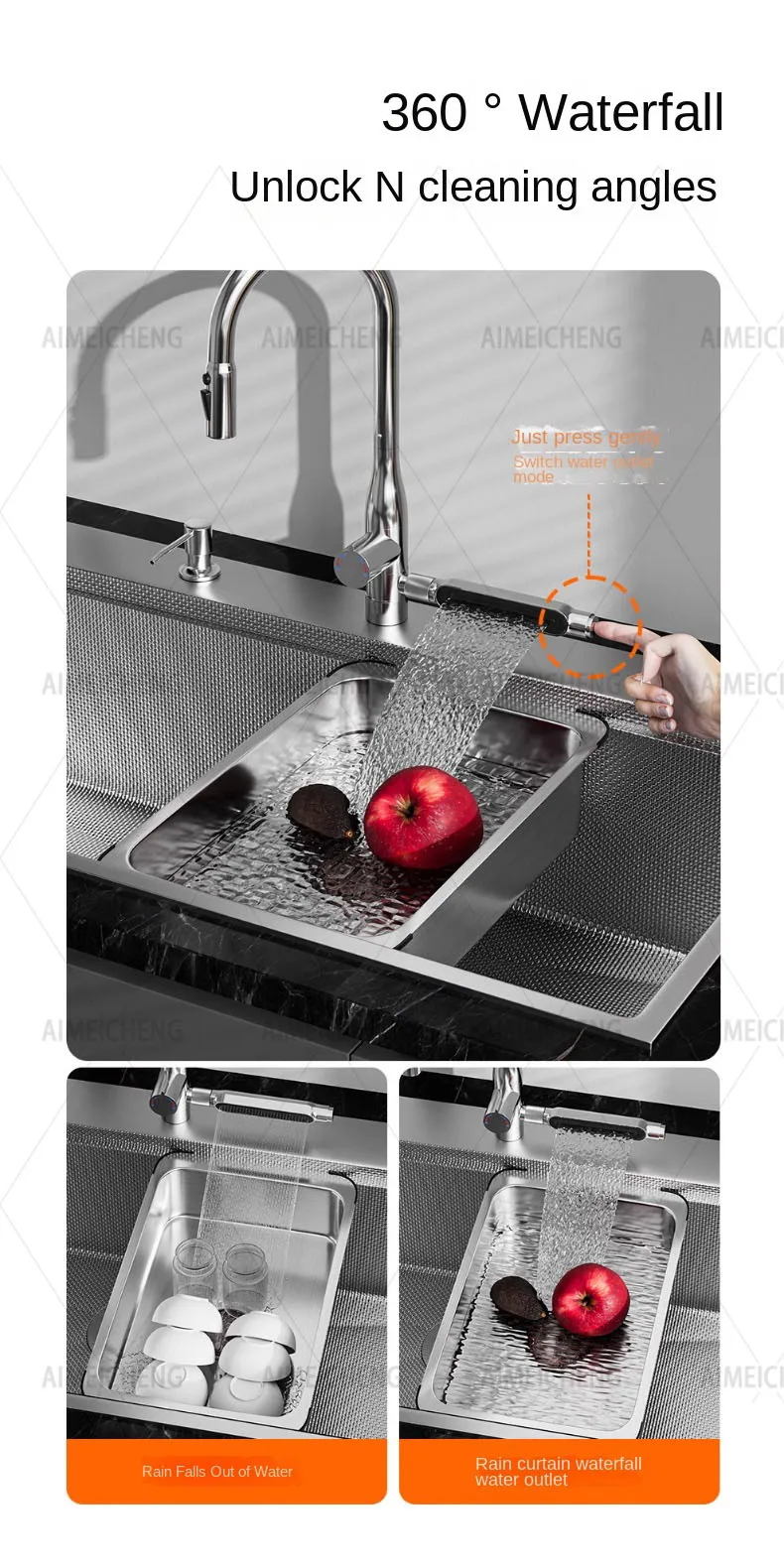 Sink Dishwasher-compatible Stainless Large Bowl Kitchen Finish (stainless Steel, Help): Commercial Equipment - Commercial Use | Stainless steel | befo - Image 7