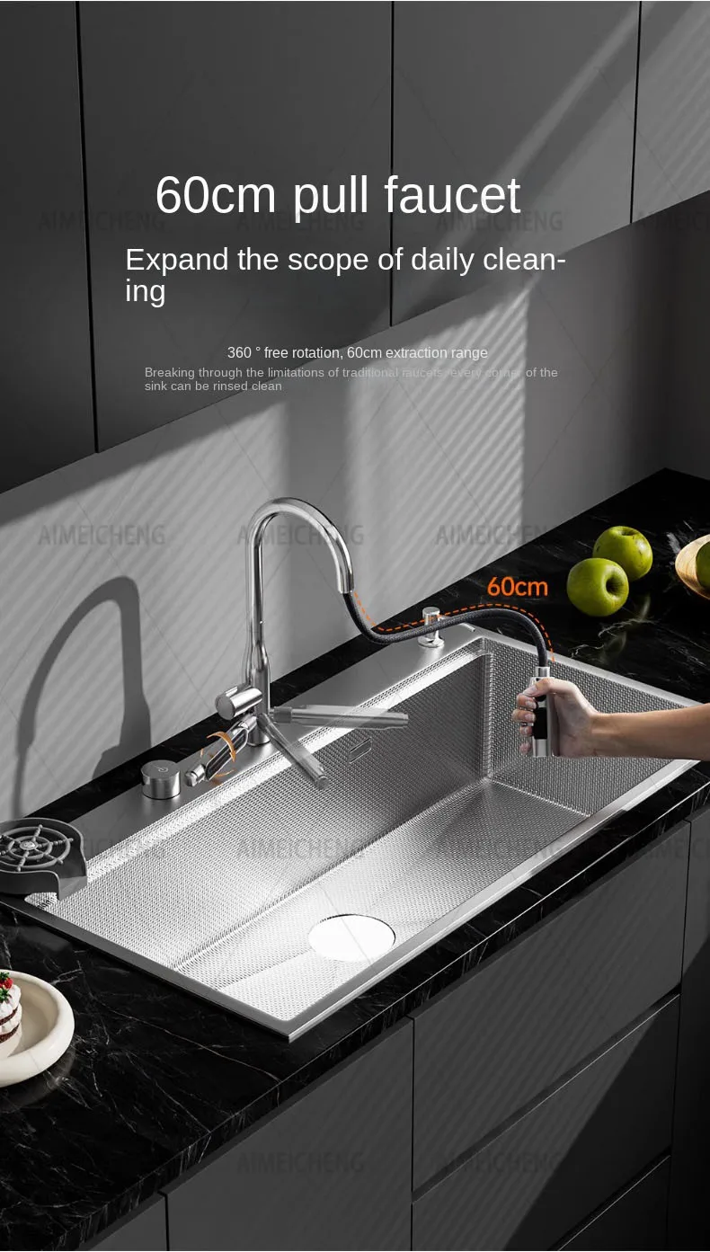 Sink Dishwasher-compatible Stainless Large Bowl Kitchen Finish (stainless Steel, Help): Commercial Equipment - Commercial Use | Stainless steel | befo - Image 8