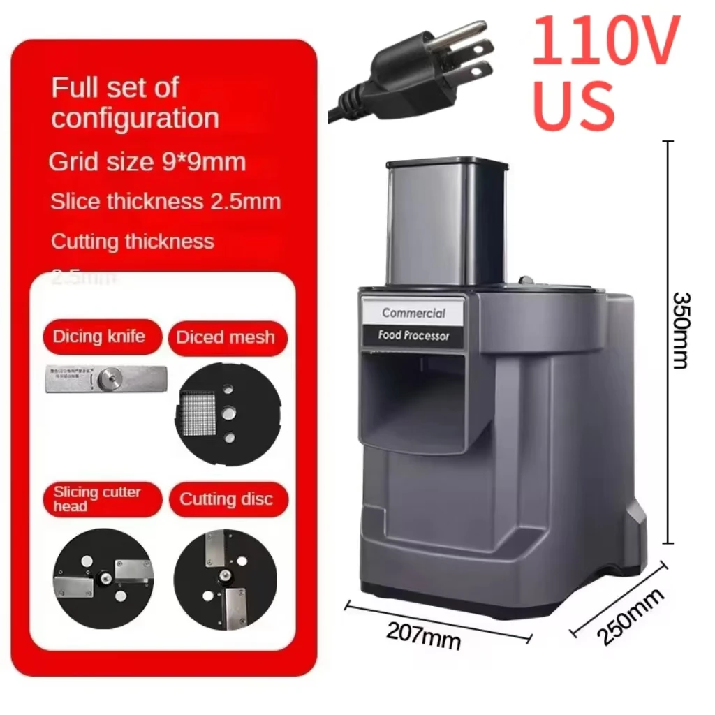 Vegetable Slice 110v/220v (110v, 5 Cutting Blades-uk): Commercial Equipment - Commercial Use | 110V | 220V EU | 110V US - Image 15