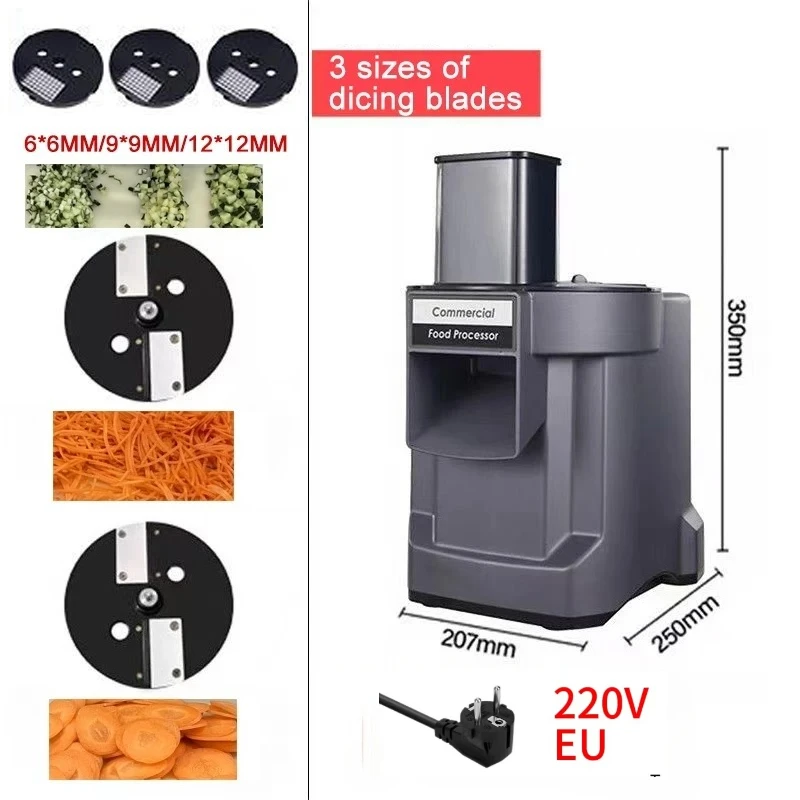 Vegetable Slice 110v/220v (110v, 5 Cutting Blades-uk): Commercial Equipment - Commercial Use | 110V | 220V EU | 110V US - Image 16