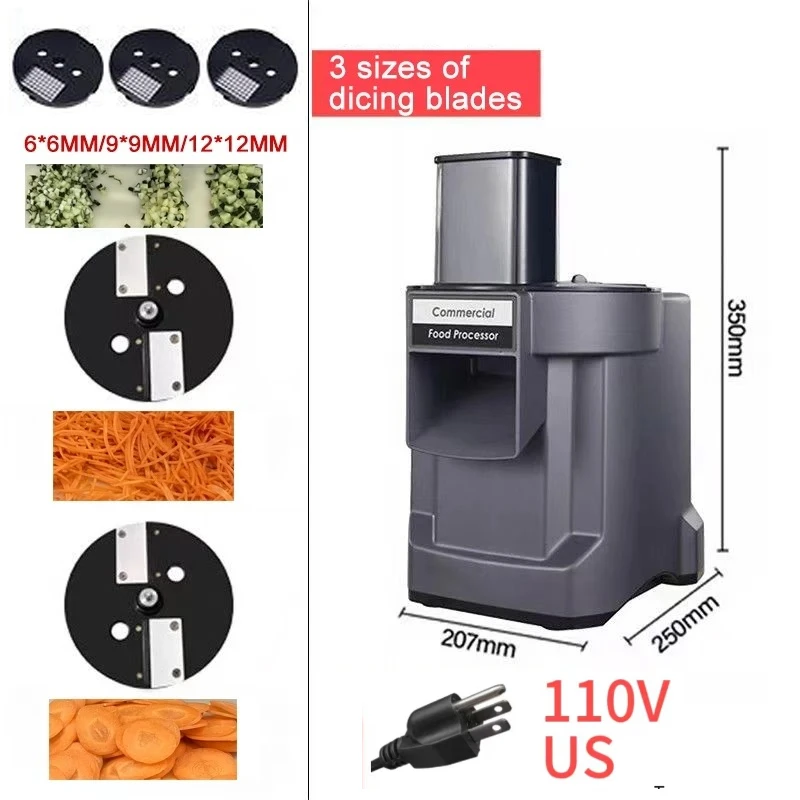 Vegetable Slice 110v/220v (110v, 5 Cutting Blades-uk): Commercial Equipment - Commercial Use | 110V | 220V EU | 110V US - Image 19