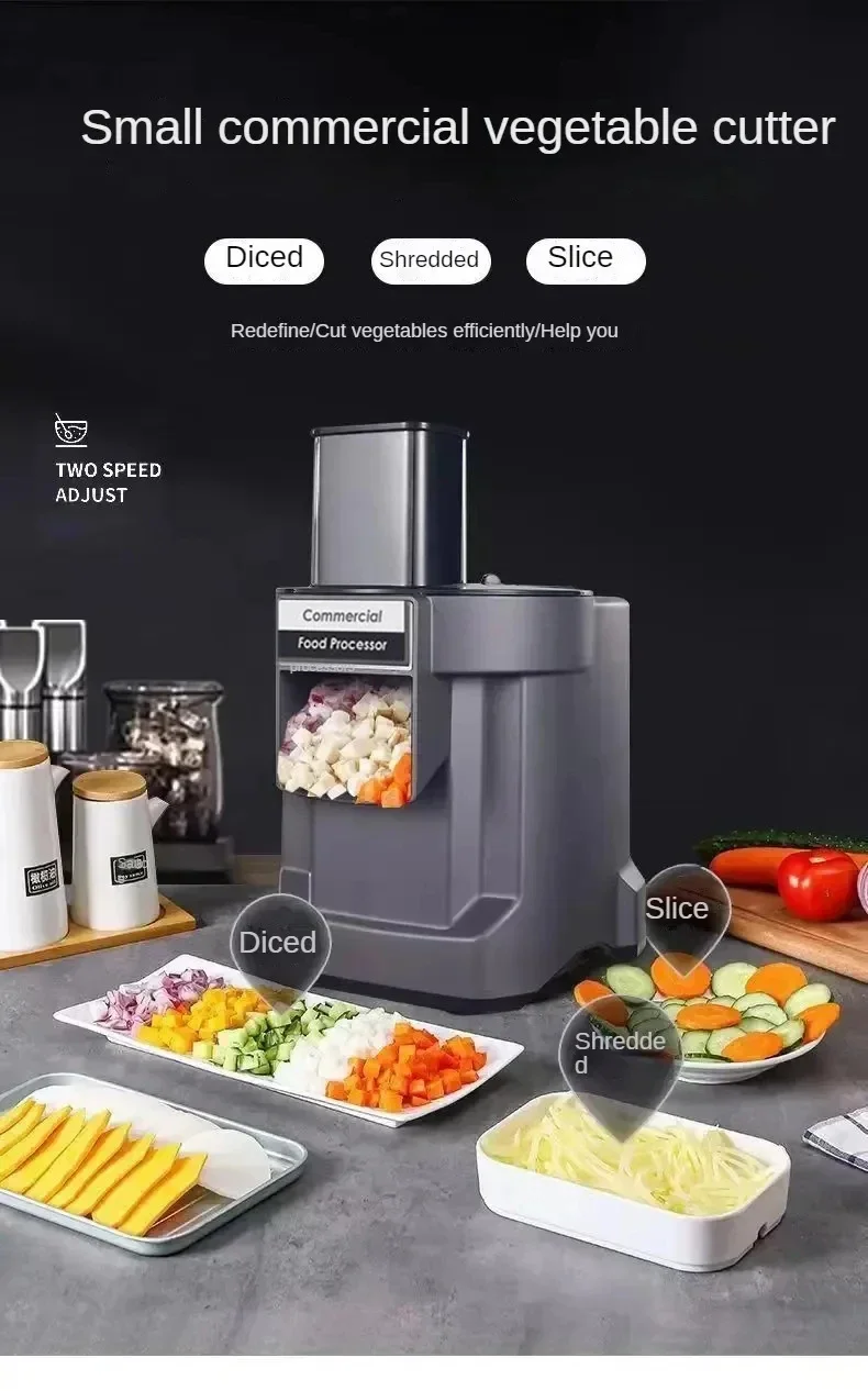 Vegetable Slice 110v/220v (110v, 5 Cutting Blades-uk): Commercial Equipment - Commercial Use | 110V | 220V EU | 110V US - Image 2