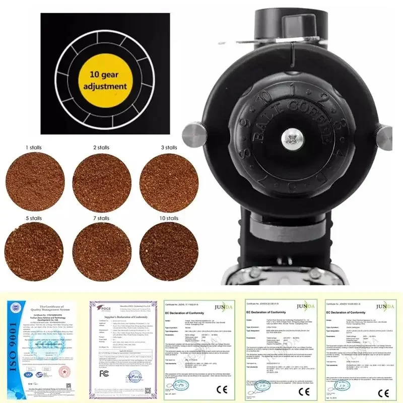 Bean Punch (10 Gear, 220v) - Commercial Use - Commercial Equipment | 220V | EU | 8 Gear | 10 Gear | Commercial Equipment - Image 3