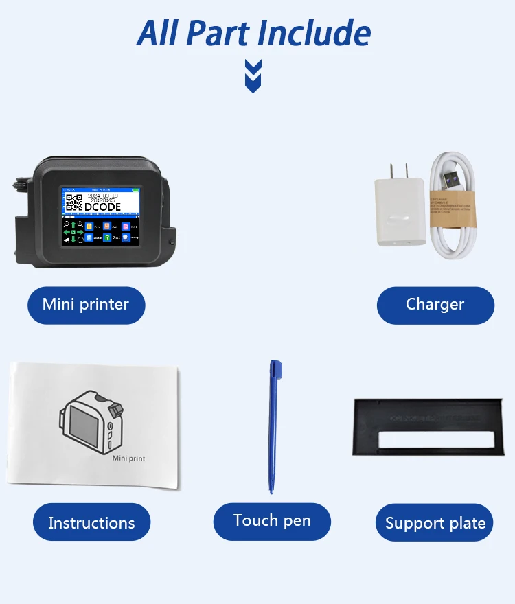 Handheld Printer Barcode Dcode 12.7mm Mini (245g) | Commercial Equipment | Commercial Use | UK Plug | cartridge | adapter | Commercial Equipment - Image 12