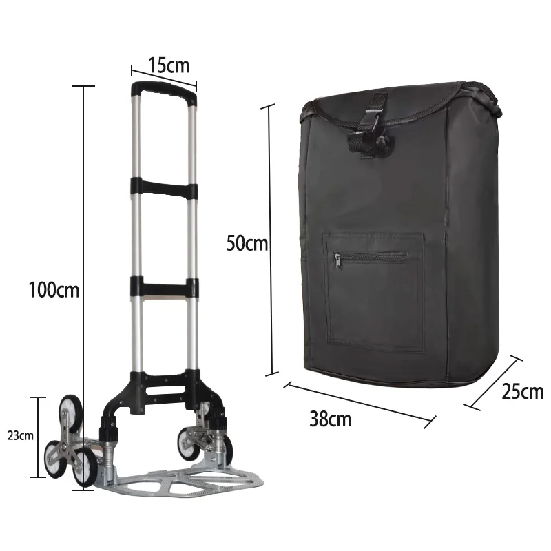 Cord Foldable Upstairs 75kg Terrain Truck (aluminum, Description): Commercial Equipment - Commercial Use | Aluminum | -packing | unfold - Image 13