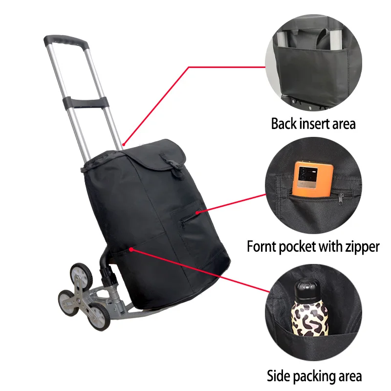 Cord Foldable Upstairs 75kg Terrain Truck (aluminum, Description): Commercial Equipment - Commercial Use | Aluminum | -packing | unfold - Image 14