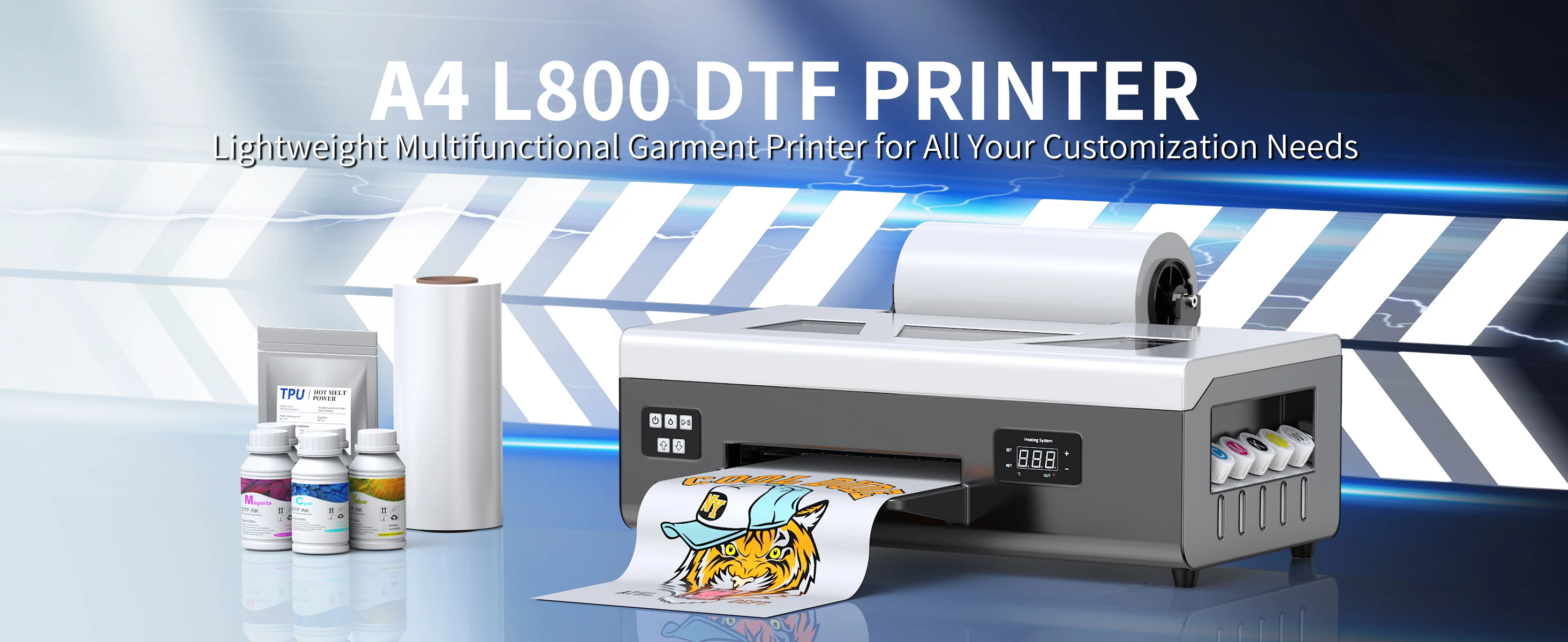 Printer Dtf Film Oyfame L805 (ciss) - Commercial Equipment - Commercial Use | more | white | print | Commercial Equipment - Image 2