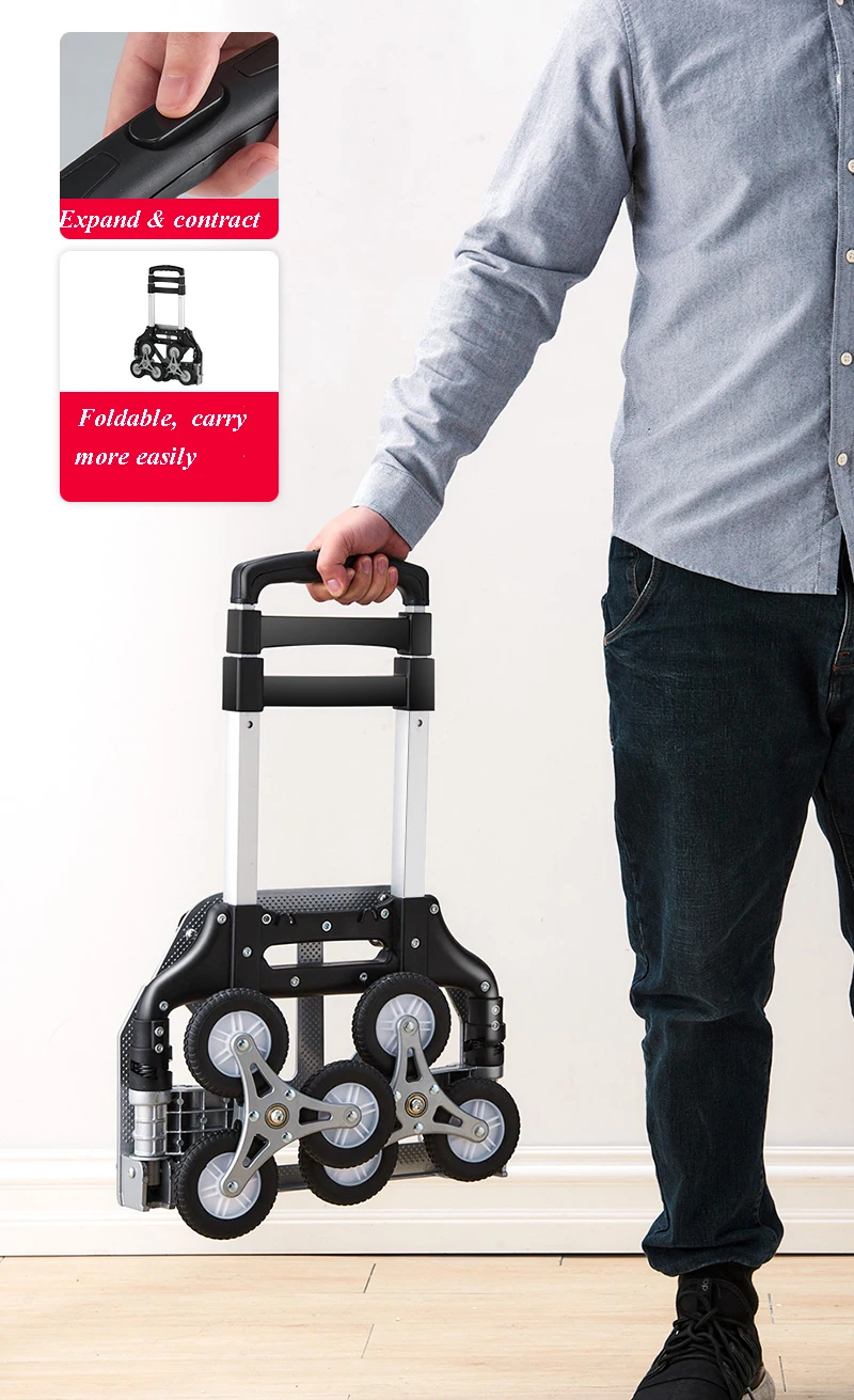 Cord Foldable Upstairs 75kg Terrain Truck (aluminum, Description): Commercial Equipment - Commercial Use | Aluminum | -packing | unfold - Image 26