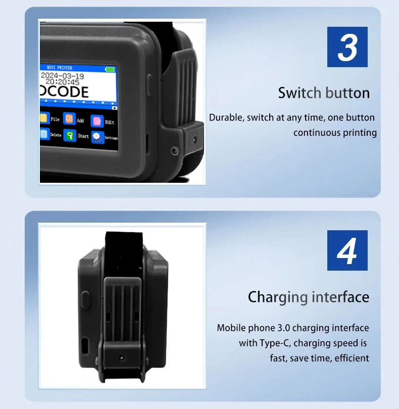 Handheld Printer Barcode Dcode 12.7mm Mini (245g) | Commercial Equipment | Commercial Use | UK Plug | cartridge | adapter | Commercial Equipment - Image 7