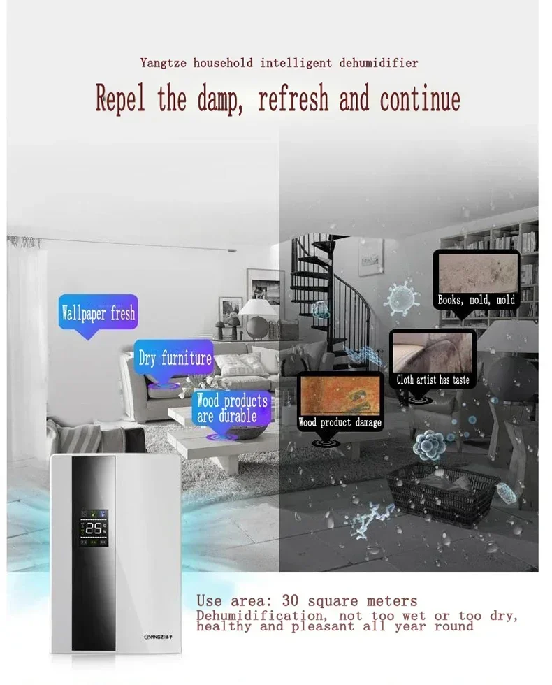 Commercial Equipment Unit Based On Dehumidifier Absorber Mute Basement Control External - 220V - Commercial Use | 220V | Timer | Commercial Equipment - Image 2