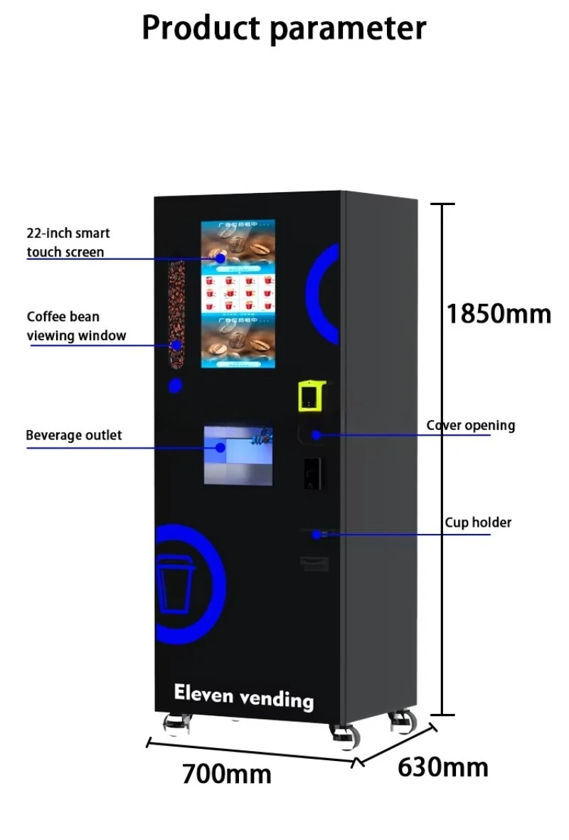Commercial Use: Commercial Equipment Unit | Vending Automatic Freshly Espresso Coffee Ground 24h | 220v-50hz/110v-60hz + 350w | 220V - Image 11