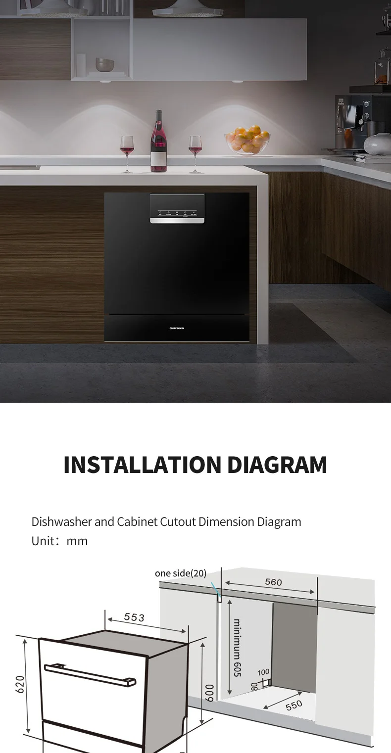Commercial Equipment Unit - Commercial Use: Built-in Hotel Kitchen Steel (black, Stainless Steel) | Stainless steel | Black | Commercial Equipment - Image 10