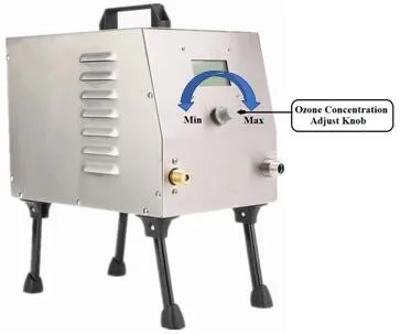Floor Ozonated Legs Disinfection Generator | 200L | 220V | 100W | Stainless 304 | sky blue | WHITE | Industrial Ozone Generators - Image 6