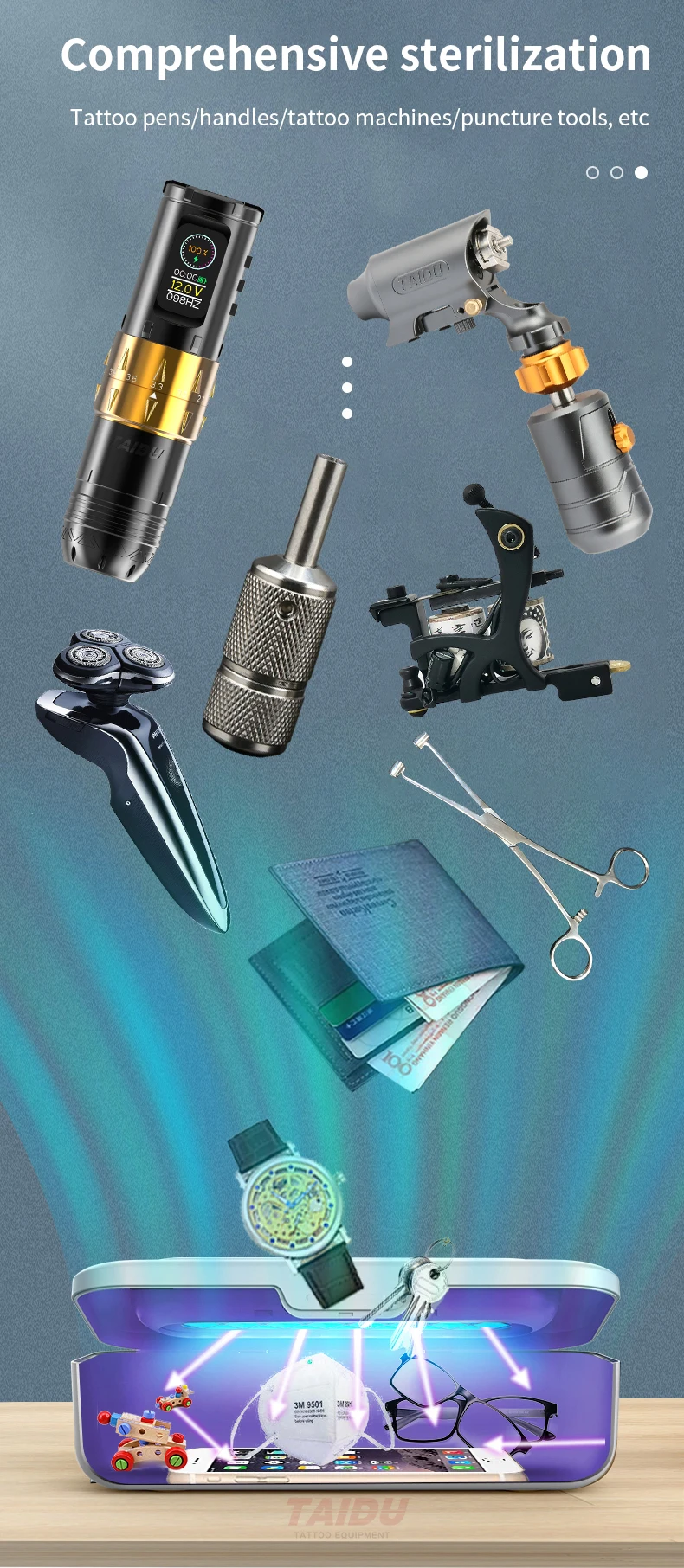 Sterilization Tattoo Box Taidu Efficient Sterilizer (product, Mobile) | Commercial Equipment | Commercial Use | invisible - Image 4