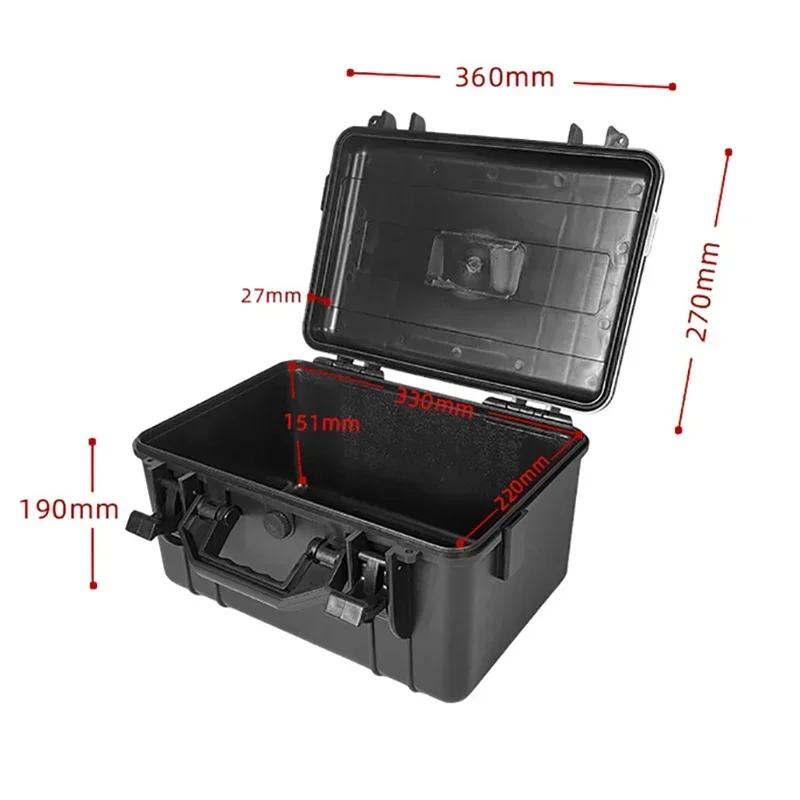 Storage Waterproof Chest Portable Work Box Large (material) - Commercial Equipment For Commercial Use | dimensions | material | 360x270x190mm