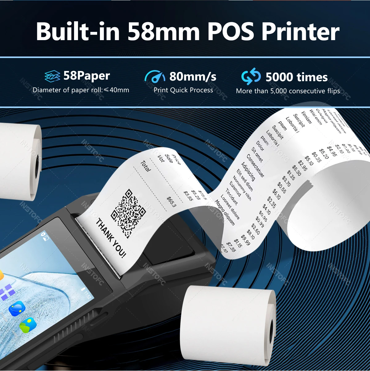 Support Receipt Barcode (print) - Commercial Equipment - Commercial Use | ribbons | operating | cost | Commercial Equipment - Image 5