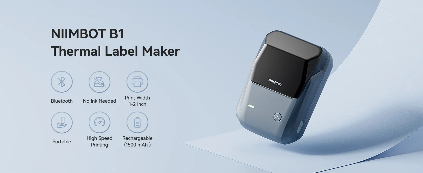 Tag Portable Label Niimbot 300dpi (printing, B21pro 300dpi 3rolls): Commercial Equipment - Commercial Use | barcode | inkless | suitable - Image 23