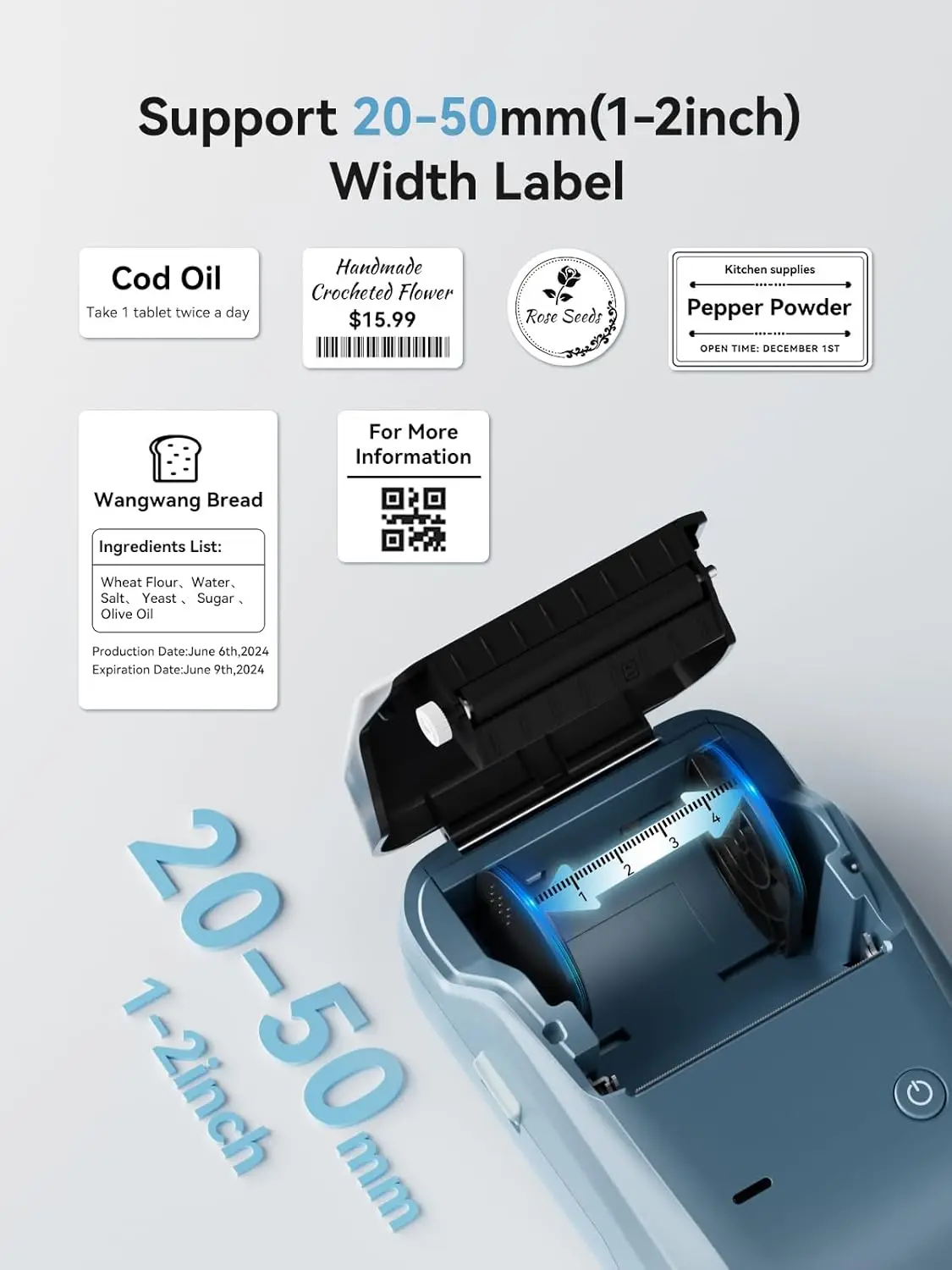 Tag Portable Label Niimbot 300dpi (printing, B21pro 300dpi 3rolls): Commercial Equipment - Commercial Use | barcode | inkless | suitable - Image 25
