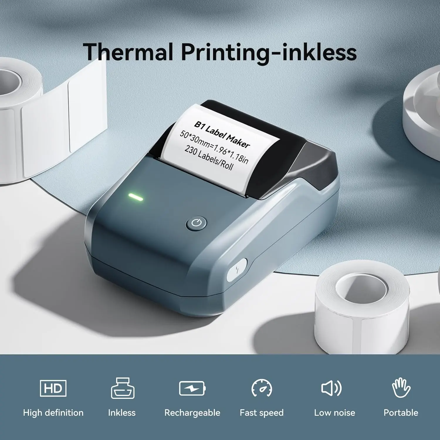 Tag Portable Label Niimbot 300dpi (printing, B21pro 300dpi 3rolls): Commercial Equipment - Commercial Use | barcode | inkless | suitable - Image 29
