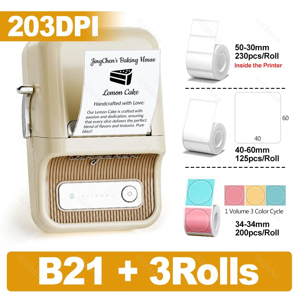 Tag Portable Label Niimbot 300dpi (printing, B21pro 300dpi 3rolls): Commercial Equipment - Commercial Use | barcode | inkless | suitable - Image 32