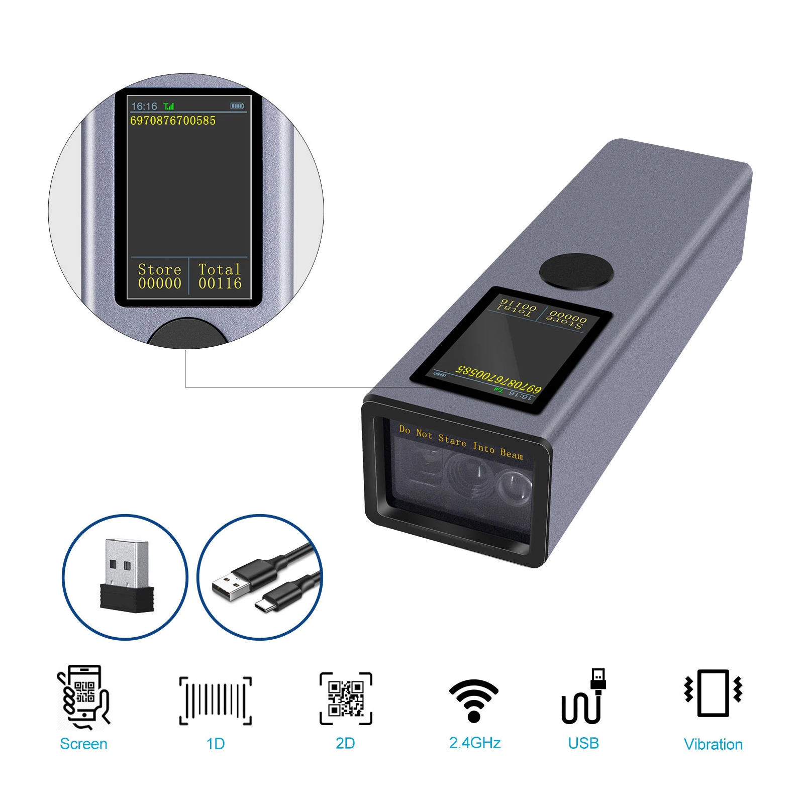 Tft Wired Prompt Screen Connection Barcode 2.4ghz (rechargeable, Tablet.) | Commercial Equipment | Commercial Use | well. - Image 2