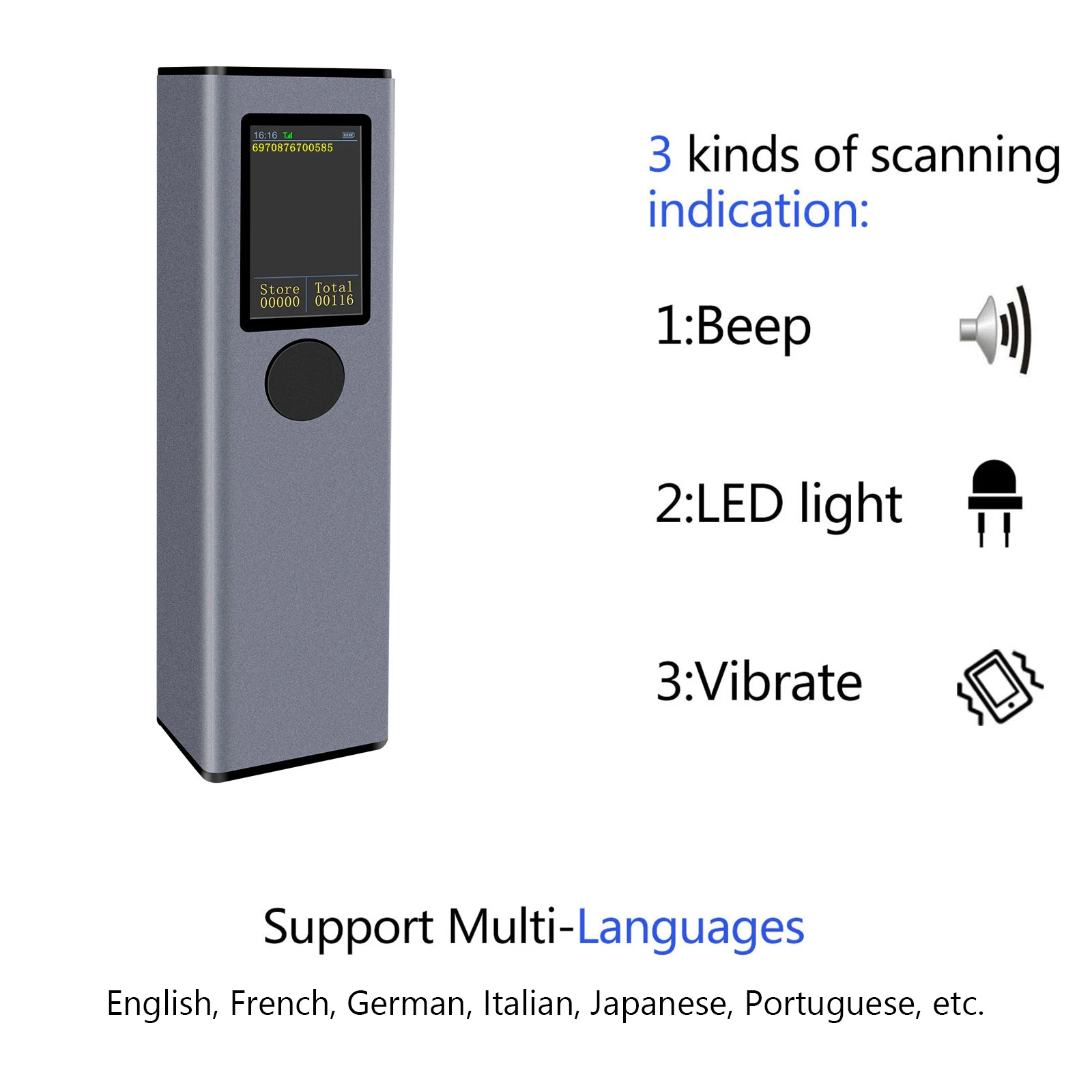 Tft Wired Prompt Screen Connection Barcode 2.4ghz (rechargeable, Tablet.) | Commercial Equipment | Commercial Use | well. - Image 4