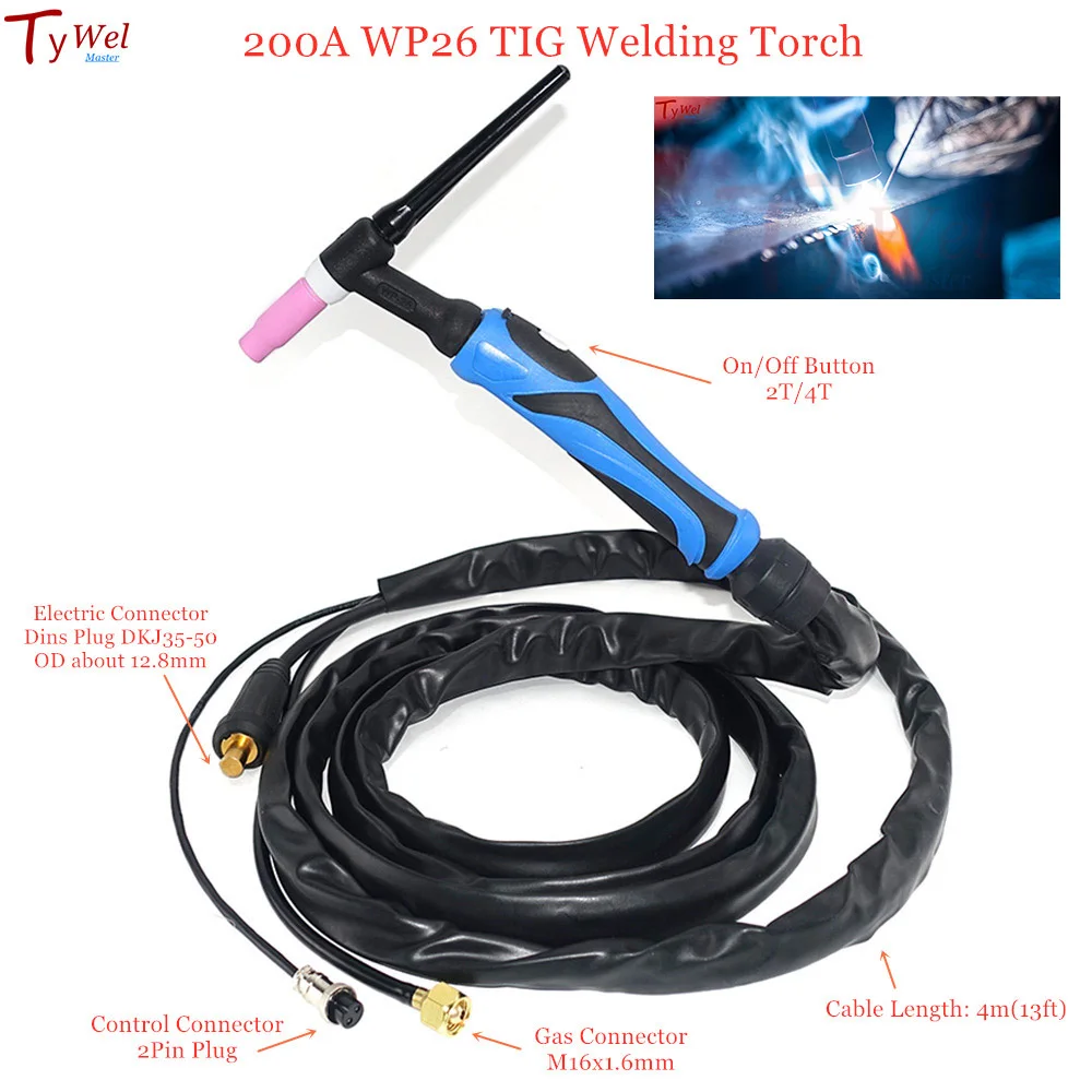 Tig Wp26 Gtaw Arc Gun Argon (cooling, Applications.) | Commercial Equipment | Commercial Use | high-amperage