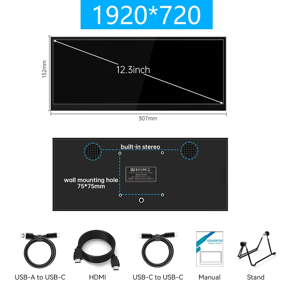 Touch Hdmi Ips Bar (panel) - Commercial Use - Commercial Equipment | grade | size | country | Commercial Equipment