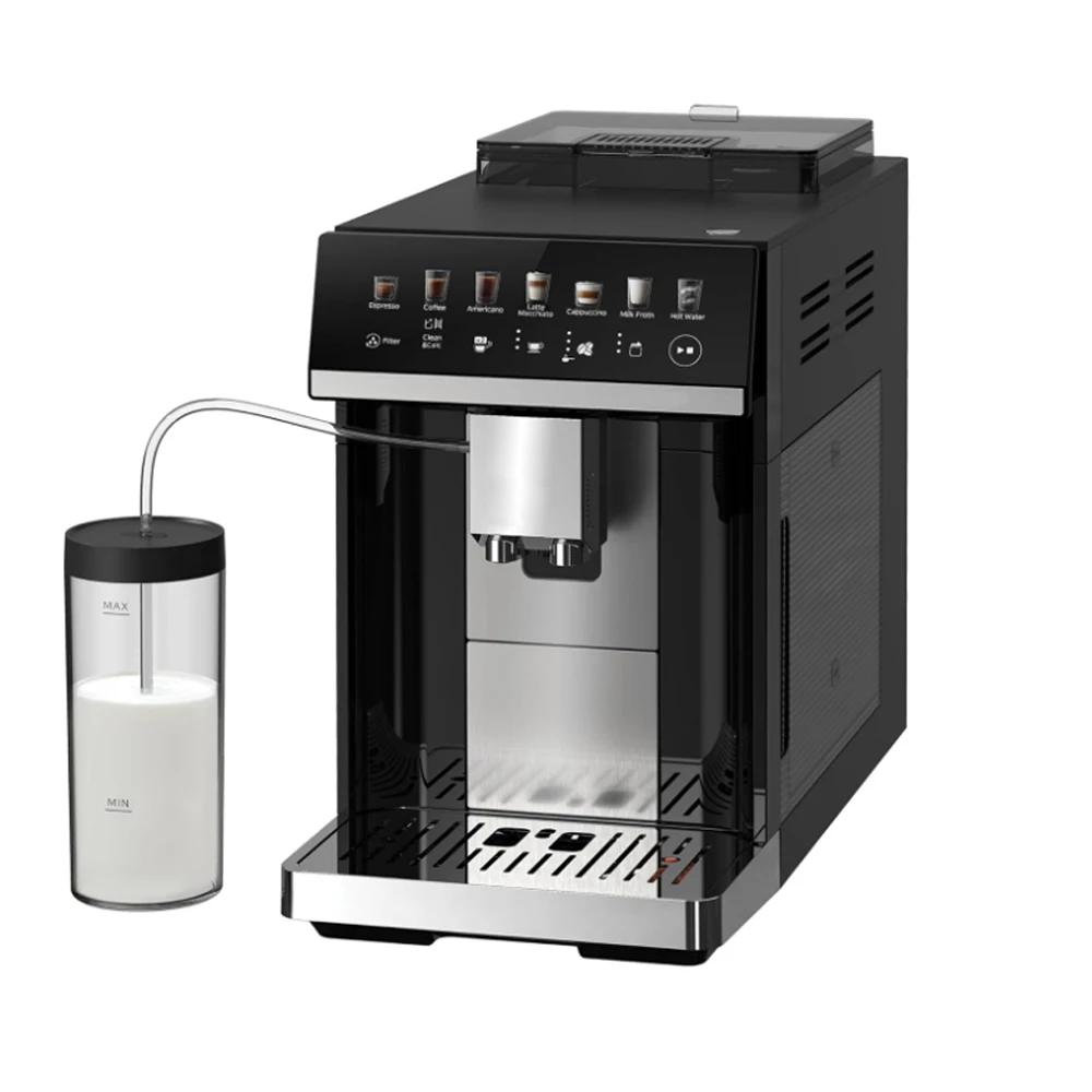 Touchscreen Coffee Tank Mcilpoog Built-in Automatic Milk (black) - Commercial Equipment For Commercial Use | UK | black | 8-12 cups