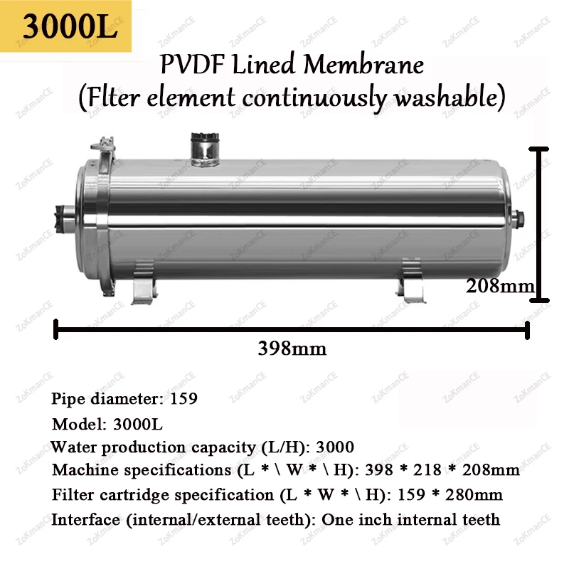 Water 8000l/5000l/3000l (stainless Steel (304), 3000l) | Commercial Equipment | Commercial Use | 8000L