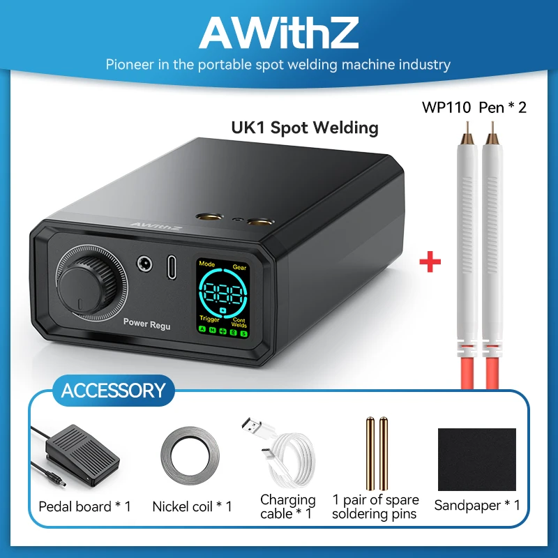 Welding Adjustable Spot Portable (9000w, Diy-18650) - Commercial Equipment For Commercial Use | 9000W | DIY-18650 | Awithz-UK1 | Commercial Equipment