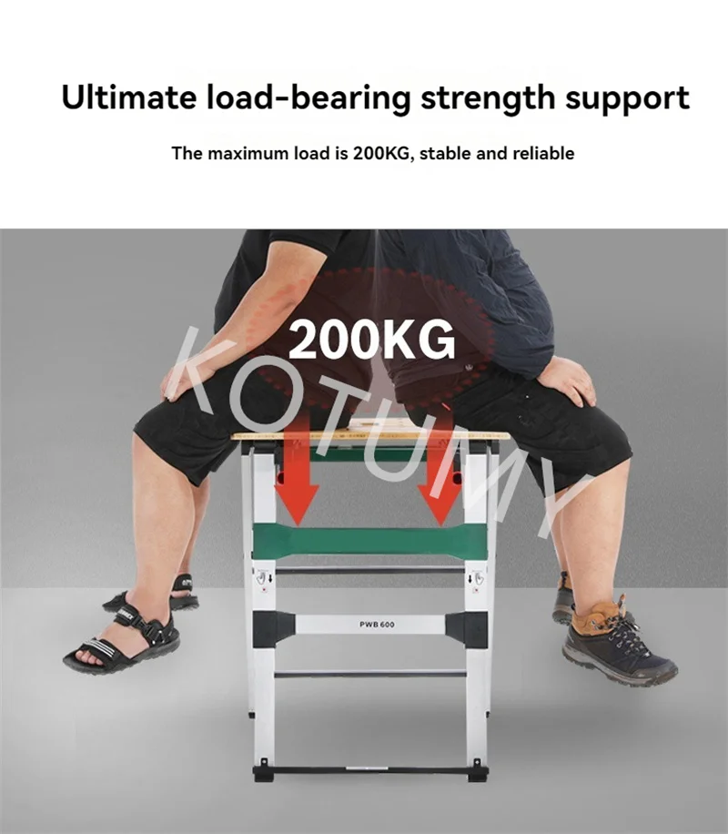 Work Table Home Foldable Bench Multipurpose Carpenters - Commercial Equipment Unit For Commercial Use - Fedex | functions | remain | unchanged. - Image 12