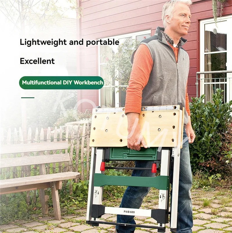 Work Table Home Foldable Bench Multipurpose Carpenters - Commercial Equipment Unit For Commercial Use - Fedex | functions | remain | unchanged. - Image 2