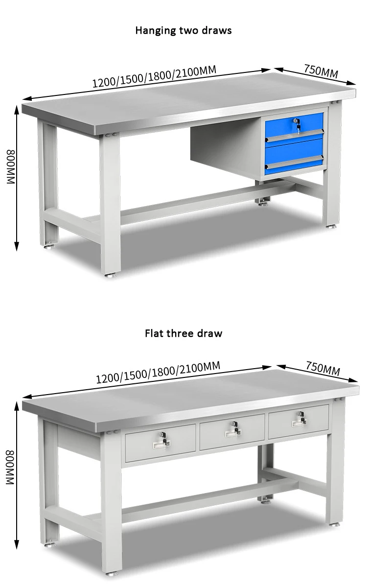 Workshop Packaging Anti-static Workbench (stainless Steel, Within) | Commercial Equipment | Commercial Use | Stainless steel - Image 16