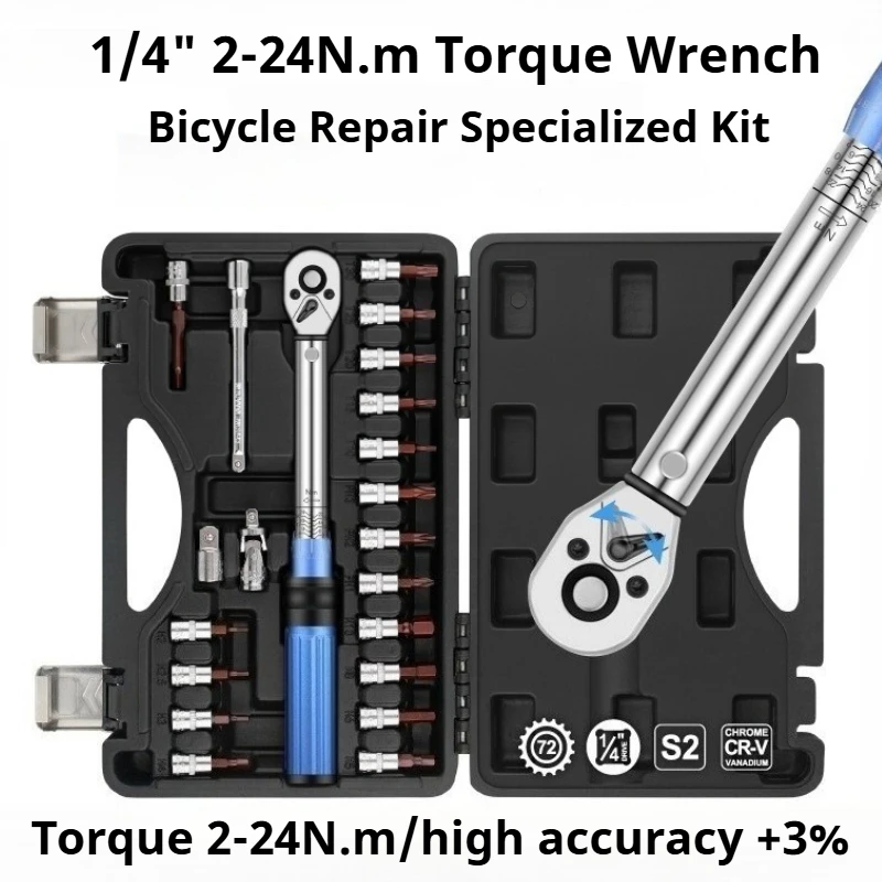 Wrench High-precision Torque Set Motorcycle (special, Maintenance) - Commercial Equipment - Commercial Use | two-way | adjustment | one-button